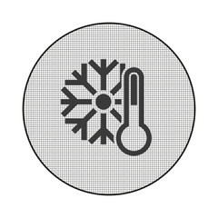 Poster - Gitter-Icon Klimaanlage