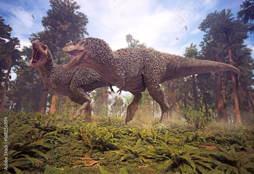 3d-rendering-tyrannosaurus-rex-matuje-pary-odprowadzenie