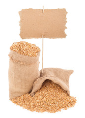 Wall Mural - wheat grains with  price tag