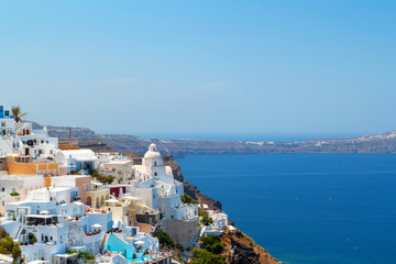 Wall Mural - Architecture of Oia town on Santorini island, Greece