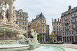 Lyon, place des Jacobins, the fountain and attractive facades, charming area
