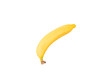 banana ripe yellow isolated on white background and clipping path
