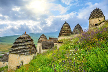 Wall Mural - Ancient Alanian necropolis in North Ossetia