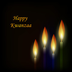 Wall Mural - illustration of elements of Kwanzaa Background. Kwanzaa is a week long celebration held in the United States to honor universal African heritage and culture