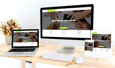 devices on desktop responsive web design