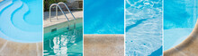 Banner With Some Swimming Pools For Background