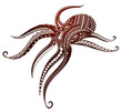 Maori style octopus tattoo