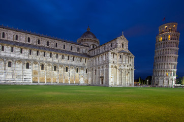 Wall Mural - Cathedral of Pisa and Leaning Tower in the Square of Miracles, Italy