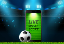 Soccer Football Mobile Live Scoreboard