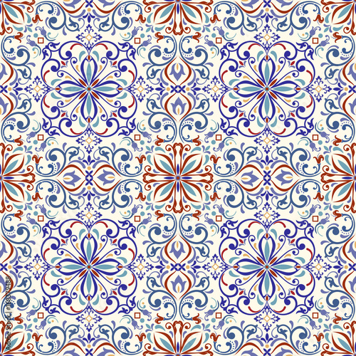Dekoracja na wymiar  ceramika-osmanska-kompozycja-plytek-wzorzystych-osmanskich