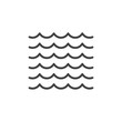 Sea waves line icon, outline vector sign, linear style pictogram isolated on white. Water symbol, logo illustration. Editable stroke. Pixel perfect vector graphics