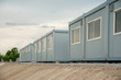 mobile building in industrial site or office container in construction site