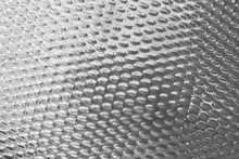 Texture Background Of Matalic Silver Plate With Convex