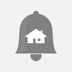 Wall Mural - Isolated bell with a house