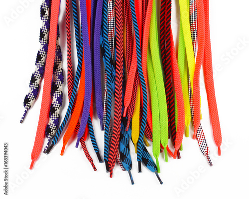 Laces multicolored bright Poster Mural XXL