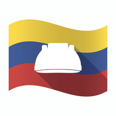 Wall Mural - Isolated Venezuela flag with a work helmet