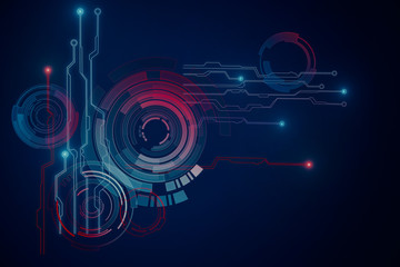 Wall Mural - tech background