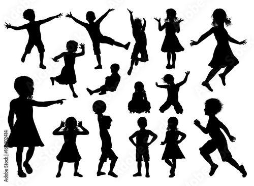 Children Silhouette Set
