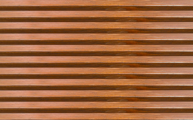 Wall Mural - Brown abstract wooden background horizontal boards with empty space between elements endless row