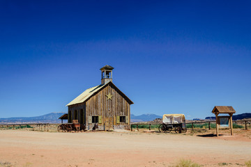 Wall Mural - Old cowboy ranch in Utah. History of the Wild West