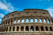 Italian architecture of Rome. Atmospheric city. Coliseum