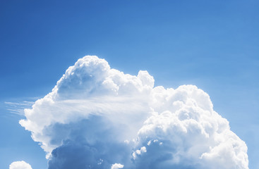 big bright water cloud in the sky