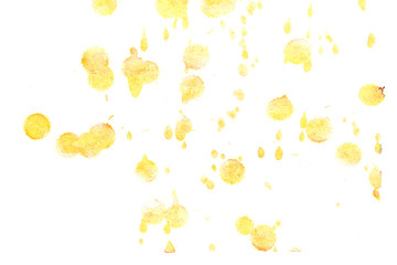 Wall Mural - Abstract yellow ink splash