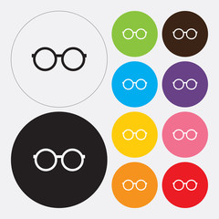 Wall Mural - Glasses icon - Vector