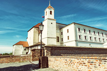 Spilberk castle in Brno, Moravia, Czech republic, retro filter