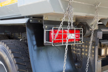 A Close-up Photo Of A Truck's Rear Light
