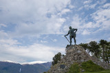 Fototapeta Miasto - Statue of Fridtjof by Max Unger, erected in 1913 in Vangsnes, Vik, Sogn og Fjordane, Norway