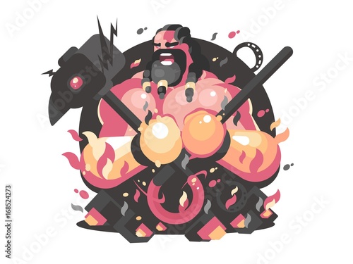 Fotomural Hephaestus ancient greek god