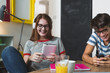 © cherryandbees - New generations. Teenagers using digital technology