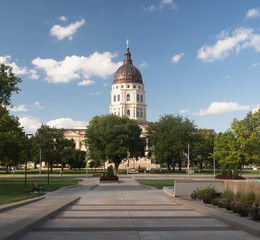 Wall Mural - Topeka Kansas Capital Capitol Building Downtown City Skyline