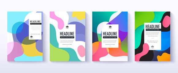 Colorful Covers design template. Brochure design vector.