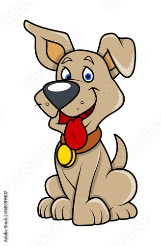 Cute Puppy Vector Illustration Векторный объект Stock | Adobe Stock