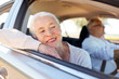 © Syda Productions - happy senior couple driving in car