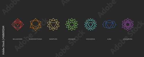 Fotografía Chakras energy healing, sacred geometry vector