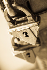 Canvas Print - padlock