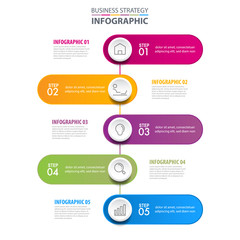Wall Mural - Business infographics design elements template graphic illustration