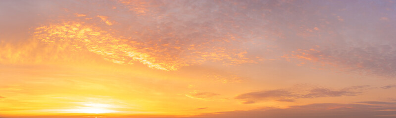 Wall Mural - sky, dramatic sunset with colorful clouds