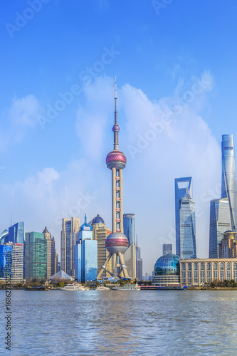 Zdjęcie XXL Architektoniczne krajobrazy i panoramę Szanghaju