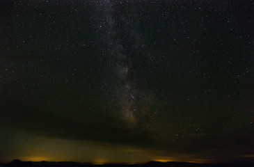 Wall Mural - Milky Way. Night photography in the Natural Area of Barruecos. Extremadura. Spain.