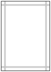 Wall Mural - vector page border a4 design for project