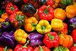 Colorful bell peppers, Farmer's Market, Portland, Oregon