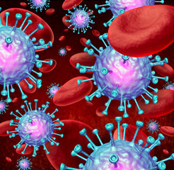 Wall Mural - immunotherapy lymphocyte cells