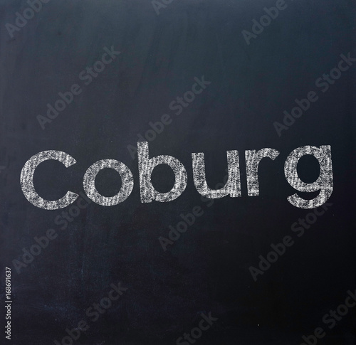 Coburg Stadt Tafel Schriftzug Kaufen Sie Diese Illustration Und