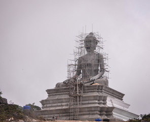 Wall Mural - Under construction Buddha image