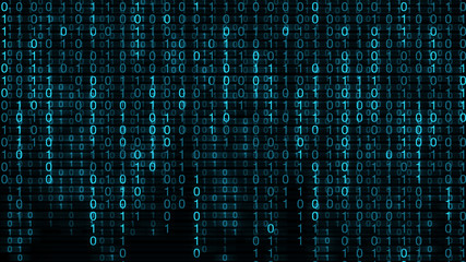 binary codes blue