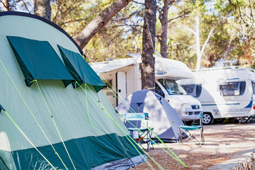 tent by the seashore, croatia